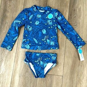 NEW Adorable Girls 2 Piece Swimsuit | Size 3T | UPF 50+
